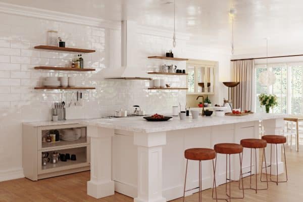 Picture of Floating Kitchen Shelves - Ideas, Advice & Expert Tips