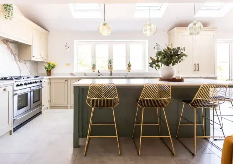 Cream and sage kitchen