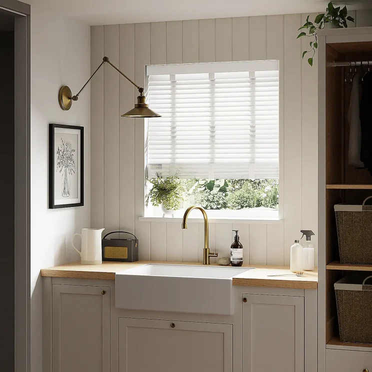 Venetian Blinds in a kitchen